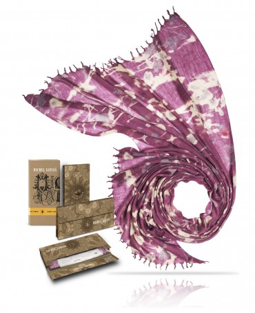 Палантин Женский W40-FLEUR.SAUVAGE/LILAS